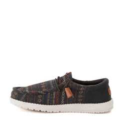 Mens HEYDUDE Wally Funk Slip-On Casual Shoe - Charcoal / Multicolor