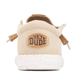 Mens HEYDUDE Wally Hemp Slip-On Casual Shoe - Tan