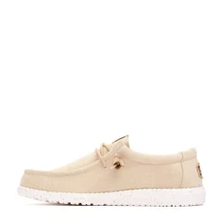 Mens HEYDUDE Wally Hemp Slip-On Casual Shoe - Tan