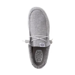 Mens HEYDUDE Wally Sport Casual Shoe - Grey