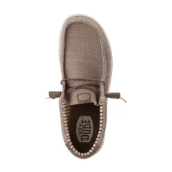 Mens HEYDUDE Wally Stretch Sox Slip-On Casual Shoe - Tan