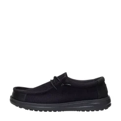 Mens HEYDUDE Wally Work CE Casual Shoe - Black