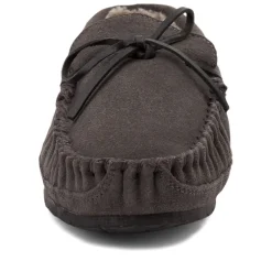 Mens Minnetonka Casey Slipper - Charcoal