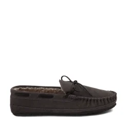 Mens Minnetonka Casey Slipper - Charcoal