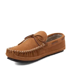 Mens Minnetonka Casey Slipper - Cinnamon