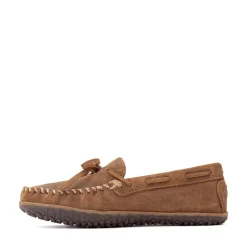 Mens Minnetonka Tie Tread Moccasin - Brown
