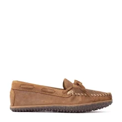 Mens Minnetonka Tie Tread Moccasin - Brown