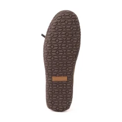 Mens Minnetonka Tie Tread Moccasin - Grey
