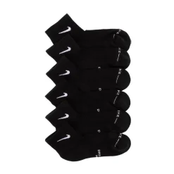 Mens Nike Everyday Elevated Ankle Socks 6 Pack - Black