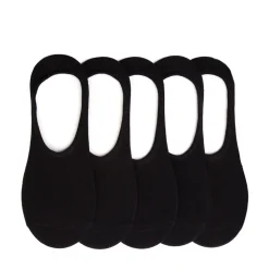 Mens No-Show Liners 5 Pack - Black