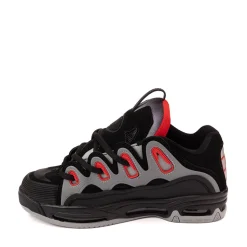 Mens Osiris D3 2001 Skate Shoe - Black / Light Grey / Red