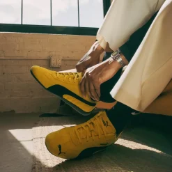 Mens PUMA Speedcat OG Athletic Shoe - Pelé Yellow / Black