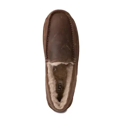 Mens UGG® Ascot Matte Leather Slipper - Tan