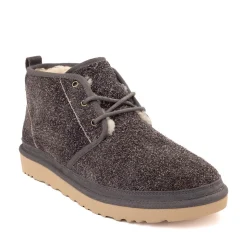 Mens UGG® Neumel Shaggy Suede Boot - Dark Grey
