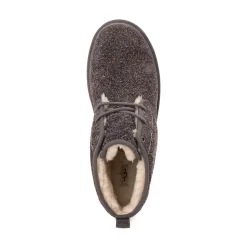 Mens UGG® Neumel Shaggy Suede Boot - Dark Grey