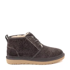 Mens UGG® Neumel Shaggy Suede Boot - Dark Grey