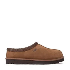 Mens UGG® Tasman II Nubuck Slipper - Dark Chestnut