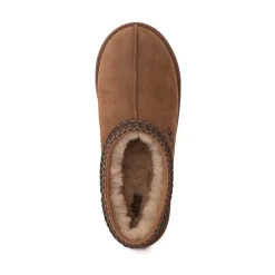 Mens UGG® Tasman II Nubuck Slipper - Dark Chestnut