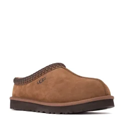 Mens UGG® Tasman II Nubuck Slipper - Dark Chestnut