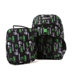Minecraft Backpack Set - Black