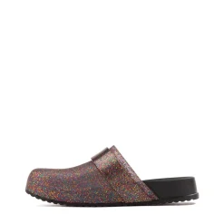 Mini Melissa Cozy Clog - Little Kid / Big Kid - Mixed Glitter / Black