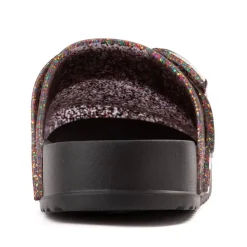 Mini Melissa Cozy Clog - Little Kid / Big Kid - Mixed Glitter / Black