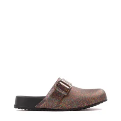 Mini Melissa Cozy Clog - Little Kid / Big Kid - Mixed Glitter / Black