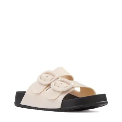 Mini Melissa Cozy Slide Sandal - Little Kid / Big Kid - Black / Beige