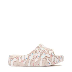 Mini Melissa + Hello Kitty® & Friends Free Platform Slide Sandal - Little Kid / Big Kid - Beige