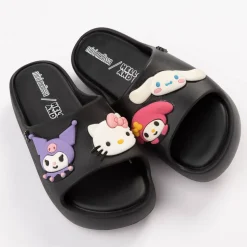 Mini Melissa + Hello Kitty® & Friends Free Platform Slide Sandal - Little Kid / Big Kid - Black