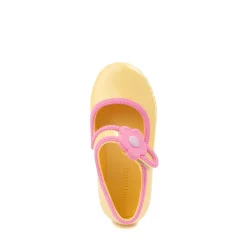 Mini Melissa Hip Ballerina Casual Shoe - Toddler / Little Kid - Yellow / Pink