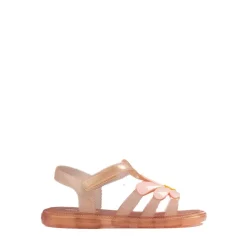 Mini Melissa Hip Bloomy Sandal - Toddler / Little Kid - Pearly Brown