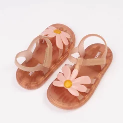 Mini Melissa Hip Bloomy Sandal - Toddler / Little Kid - Pearly Brown