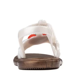 Mini Melissa Hip Strawberry Sandal - Toddler / Little Kid - Pearly White