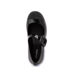 Mini Melissa June Mary Jane Loafer - Little Kid / Big Kid - Black / Clear