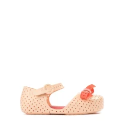Mini Melissa Pop Flat - Toddler / Little Kid - Beige / Red