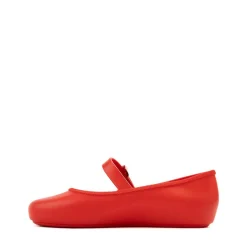 Mini Melissa Soft Ballerina Flat - Little Kid / Big Kid - Red