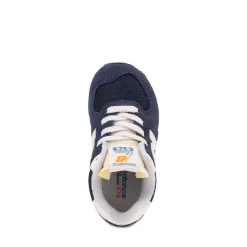 New Balance 574 Athletic Shoe - Baby / Toddler - Navy / Blast Red