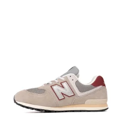 New Balance 574 Athletic Shoe - Big Kid - Arid Stone / Burgundy