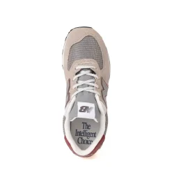New Balance 574 Athletic Shoe - Big Kid - Arid Stone / Burgundy