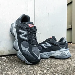 New Balance 9060 Athletic Shoe - Big Kid - Black / Castlerock
