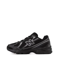 New Balance 740 Athletic Shoe - Big Kid - Black / Silver Metallic