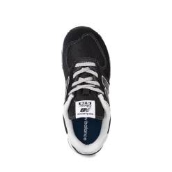 New Balance 574 Athletic Shoe - Big Kid - Black / White