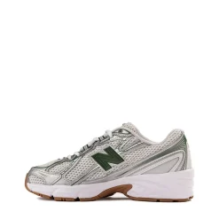 New Balance 740 Athletic Shoe - Big Kid - Silver Metallic / Alpine Green