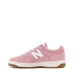 New Balance 480 Athletic Shoe - Big Kid - White / Pink Taffy