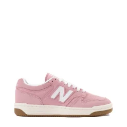 New Balance 480 Athletic Shoe - Big Kid - White / Pink Taffy