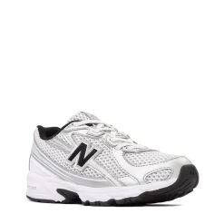 New Balance 740 Athletic Shoe - Big Kid - White / Silver Metallic / Black