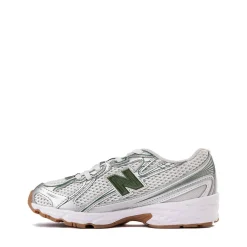 New Balance 740 Athletic Shoe - Little Kid - Silver Metallic / Alpine Green