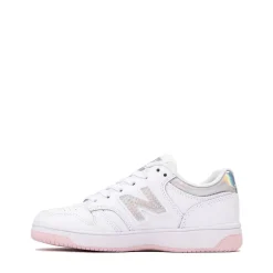 New Balance 480 Athletic Shoe - Little Kid - White / Rose Sugar