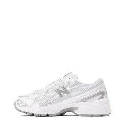 New Balance 740 Athletic Shoe - Little Kid - White / Silver Metallic